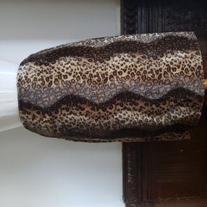 Animal print Skirt- Sz L